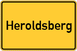 Place name sign Heroldsberg