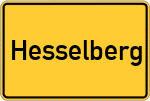 Place name sign Hesselberg