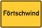 Place name sign Förtschwind