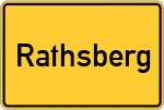 Place name sign Rathsberg
