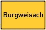 Place name sign Burgweisach