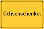 Place name sign Ochsenschenkel