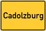Place name sign Cadolzburg