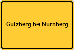 Place name sign Gutzberg bei Nürnberg