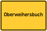 Place name sign Oberweihersbuch