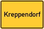 Place name sign Kreppendorf