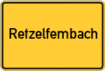 Place name sign Retzelfembach