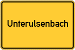 Place name sign Unterulsenbach