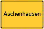 Place name sign Aschenhausen