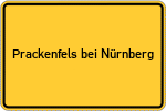 Place name sign Prackenfels bei Nürnberg