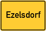 Place name sign Ezelsdorf