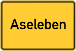 Place name sign Aseleben