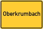 Place name sign Oberkrumbach