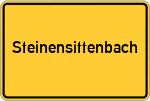 Place name sign Steinensittenbach