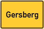 Place name sign Gersberg