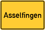 Place name sign Asselfingen