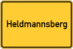 Place name sign Heldmannsberg