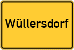 Place name sign Wüllersdorf