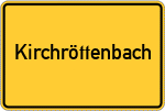 Place name sign Kirchröttenbach
