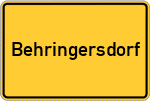 Place name sign Behringersdorf