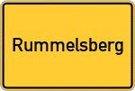 Place name sign Rummelsberg