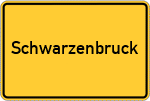 Place name sign Schwarzenbruck