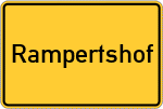Place name sign Rampertshof