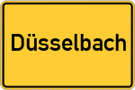Place name sign Düsselbach