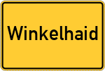 Place name sign Winkelhaid
