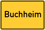 Place name sign Buchheim