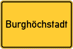 Place name sign Burghöchstadt