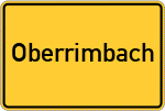 Place name sign Oberrimbach