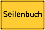 Place name sign Seitenbuch