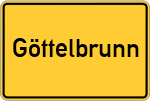 Place name sign Göttelbrunn