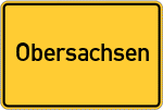 Place name sign Obersachsen