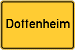Place name sign Dottenheim