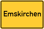 Place name sign Emskirchen