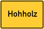 Place name sign Hohholz, Mittelfranken
