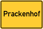 Place name sign Prackenhof