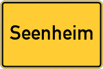 Place name sign Seenheim