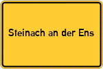 Place name sign Steinach an der Ens