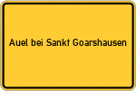 Place name sign Auel bei Sankt Goarshausen