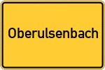 Place name sign Oberulsenbach