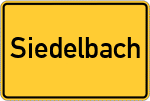 Place name sign Siedelbach