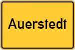 Place name sign Auerstedt