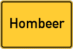 Place name sign Hombeer