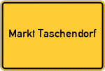 Place name sign Markt Taschendorf