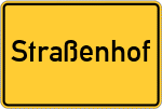 Place name sign Straßenhof, Mittelfranken