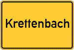 Place name sign Krettenbach