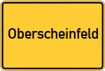 Place name sign Oberscheinfeld